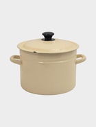 УЦЕНКА Кастрюля эмалированная, 6 л, d=23.5 см, с крышкой, цилиндрическая, слоновая, кости - Фото 1