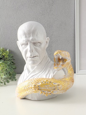 Копилка для денег «Волан-де-Морт» 31×27×23 см, белый с золотом