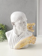 Копилка для денег «Волан-де-Морт» 31×27×23 см, белый с золотом - Фото 3