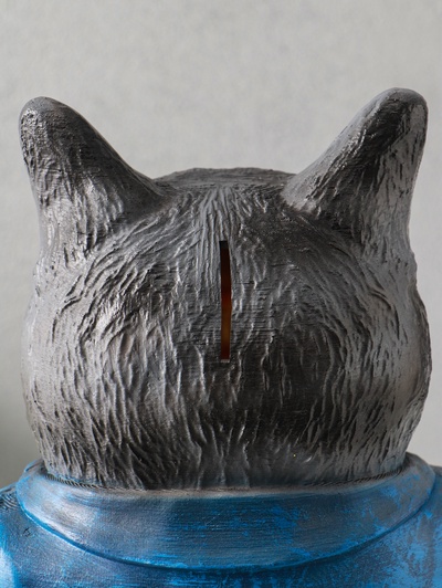 Копилка для денег «Кот Тимофей», 35×22×15 см, серый