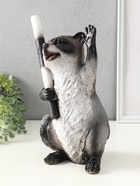 Копилка для денег «Енот ГАИ», 30×18×16 см, серый 10967141