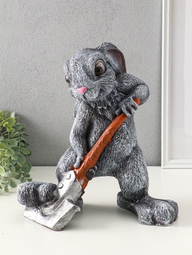 Копилка для денег «Заяц с лопатой», 35×30×18