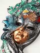 Венецианская маска «Павлин», панно, настенный декор, цветной, 55 см - Фото 3