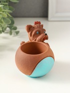 Подставка для мелочей «Собака с мячом» мультиколор, 8×10×6 см, гипс - фото 65465120