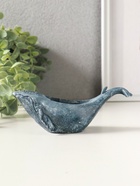 Подставка для мелочей "Кит" 6х14х5 см, гипс, серо-голубой 10970189