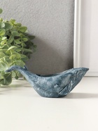 Подставка для мелочей "Кит" 6х14х5 см, гипс, серо-голубой 10970189