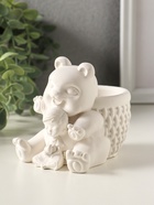 Подставка для мелочей «Медведь с корзинкой» 9×10×8 см, гипс - фото 65465129