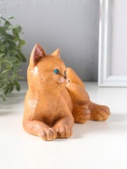 Фигурка гипс «Кошка лежит», 13×17×12 см, рыжий  (артикул 10970195)  большой выбор товаров оптом и в розницу по низким ценам с доставкой