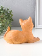 Фигурка гипс «Кошка лежит», 13×17×12 см, рыжий  (артикул 10970195)  большой выбор товаров оптом и в розницу по низким ценам с доставкой