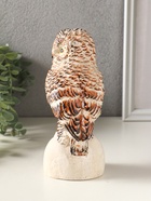 Фигурка гипс «Сова на камне», 18×10 см, мультиколор - фото 65465150