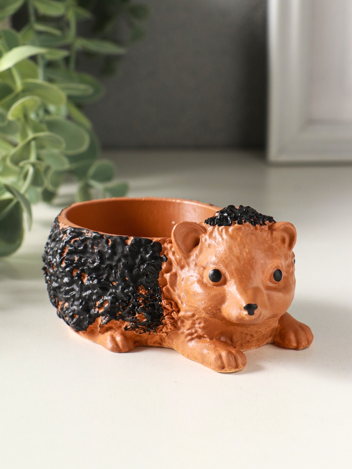 Подставка для мелочей «Ежик», 5×10×5 см, гипс, мультиколор