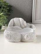 Подставка для мелочей «Кролики» 8×13×10 см, серый, гипс - фото 65465163