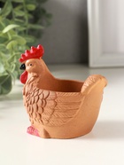 Подставка для мелочей «Курица» 8×9×6 см, мультиколор, гипс - фото 65465169