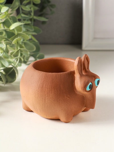 Подставка для мелочей «Медоед» 8×10×8 см, коричневый, гипс