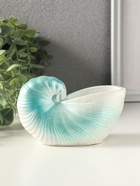 Подставка для мелочей «Ракушка» 8×12×6 см, гипс, голубой перламутр - фото 65465198