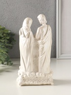 Статуэтка "Семья большая" 18х10х7 см, белый, с росписью - фото 65465228