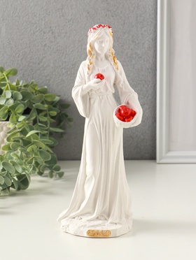 Фигурка гипс «Богиня Молодости Идунн», 21×8 см, белый, с росписью