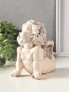 Фигурка гипс «Ангел на ладошках», 14×17×9 см, состаренный эффект, слоновая кость  (артикул 10970219)  большой выбор товаров оптом и в розницу по низким ценам с доставкой