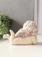 Статуэтка "Ангел на локтях" 11х18х9 см , состаренный эффект, слоновая кость, - фото 65465245