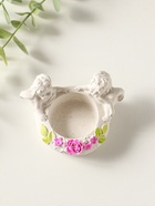 Подсвечник на 1 свечу «Ангелы с цветами» 5×8×7 см, белый с росписью - Фото 5