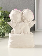 Фигурка гипс «Ангелочки с замком и ключиком», 16×11 см, белый с росписью 10970228