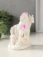 Фигурка гипс «Ангелочки на коне», 13×10×7 см, белый с росписью - фото 65465284