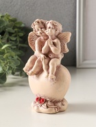 Фигурка гипс «Ангелочки на сердце», 15 см, эффект старения, слоновая кость - Фото 5