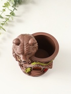 Подставка для мелочей «Мишка теремок» 14×11 см, коричневый 10970238