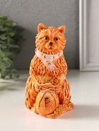 Фигурка гипс «Йольский КОТ», с мешком монет, 13×9×7 см, рыжий - фото 65465312
