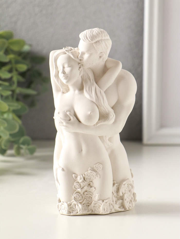 Фигурка гипс «Влюбленные», 14×6 см
