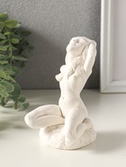 Статуэтка "Девушка сидит на камне" 11х7х6 см, белый - фото 65465350