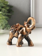Статуэтка "Слон несет богатство" 8х8х4 см, бронза винтаж 10970255