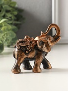 Статуэтка "Слон несет богатство" 8х8х4 см, бронза винтаж 10970255