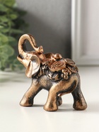 Статуэтка "Слон несет богатство" 8х8х4 см, бронза винтаж 10970255