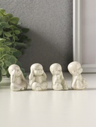 Статуэтки набор 4 шт "Монахи ничего не вижу, не слышу, не скажу, не делаю" 4х2,5 см 10970273