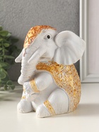 Фигурка гипс «Слон Индийский», 15×12×11 см, серый с росписью  (артикул 10970274)  большой выбор товаров оптом и в розницу по низким ценам с доставкой