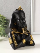 Статуэтка "Фараон" 19х12х9 см, черный с золотой росписью 10970275