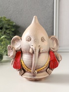 Фигурка гипс «Ганеш», 14×13×9 см, эффект состаривания, слоновая кость - фото 65465404