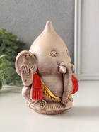 Фигурка гипс «Ганеш», 14×13×9 см, эффект состаривания, слоновая кость - фото 65465405