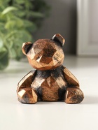 Статуэтка "Мишка геометрический", 6х6х5 см, винтажная бронза - фото 65465408