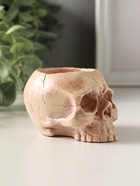 Подсвечник "Череп" эффект состаривания, слоновая кость 10970281