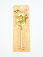 УЦЕНКА Свеча в торт на шпажке «‎Грань», цифра "9" ,золотая, 5 см - Фото 4