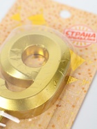 УЦЕНКА Свеча в торт на шпажке «Грань», цифра "9" ,золотая, 5 см - Фото 2