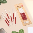 УЦЕНКА Свечи для торта "Блестящее сияние", 6 шт, белые с красным - Фото 3