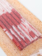 УЦЕНКА Свечи для торта "Блестящее сияние", 6 шт, белые с красным - Фото 6