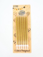 УЦЕНКА Свечи в торт "Ройс", 6 шт, высокие, 13 см, золотой металлик - Фото 5