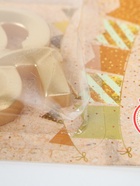 УЦЕНКА Свеча в торт юбилейная "Грань", цифра 65, золотой металлик, 6,5 см 10981127