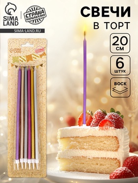 {{photo.Alt || photo.Description || 'УЦЕНКА Свечи в торт "Высокий Ройс", 6 шт, разноцветные'}}