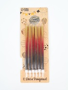 УЦЕНКА Свечи в торт "Ройс. Градиент", 6 шт, высокие, 13 см, чёрный, бордовый, золотой - Фото 4