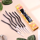 УЦЕНКА Свечи для торта витые "Серпантин" 6 шт, коктейльные, мокрый асфальт - Фото 2